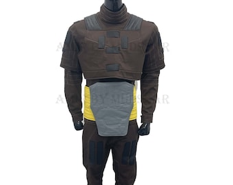 Disfraz de piloto personalizado para cosplay, conjunto de cazarrecompensas de 4 piezas.