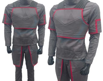Custom Gray Flight Suit: Handmade Cosplay Outfit with Flak Vest