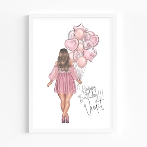 16. Geburtstagsgeschenk für ihre beste Freundin Geschenk 16. Geburtstagsgeschenk Personalisiertes Geburtstagsgeschenk Beste Freundin Banner Print Geburtstagsgeschenke für Sie