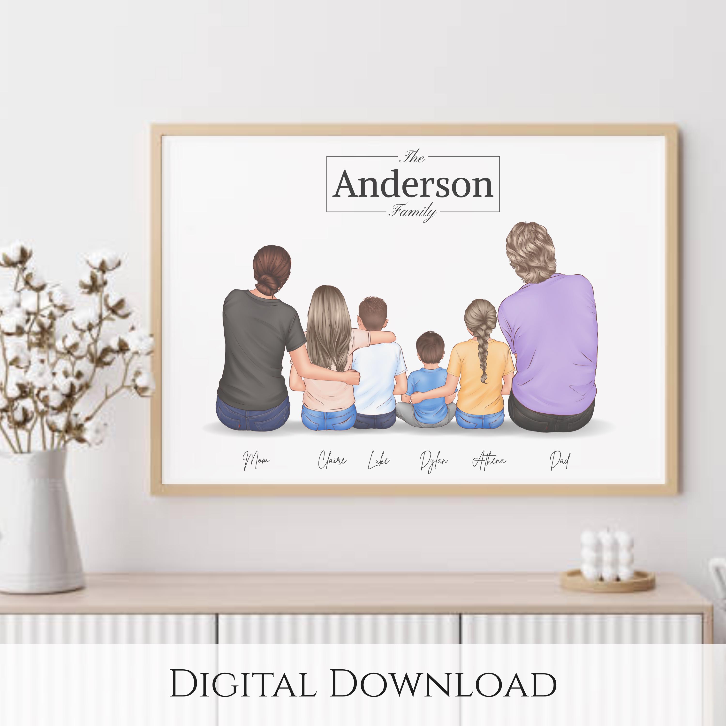 Regalo Di Famiglia Personalizzato, Stampa Di Famiglia - Foto 11