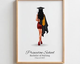 Personalised Graduation Gift Graduation Keepsake Present University Graduation Print For Her Graduation Print Custom Graduation Gift for Her