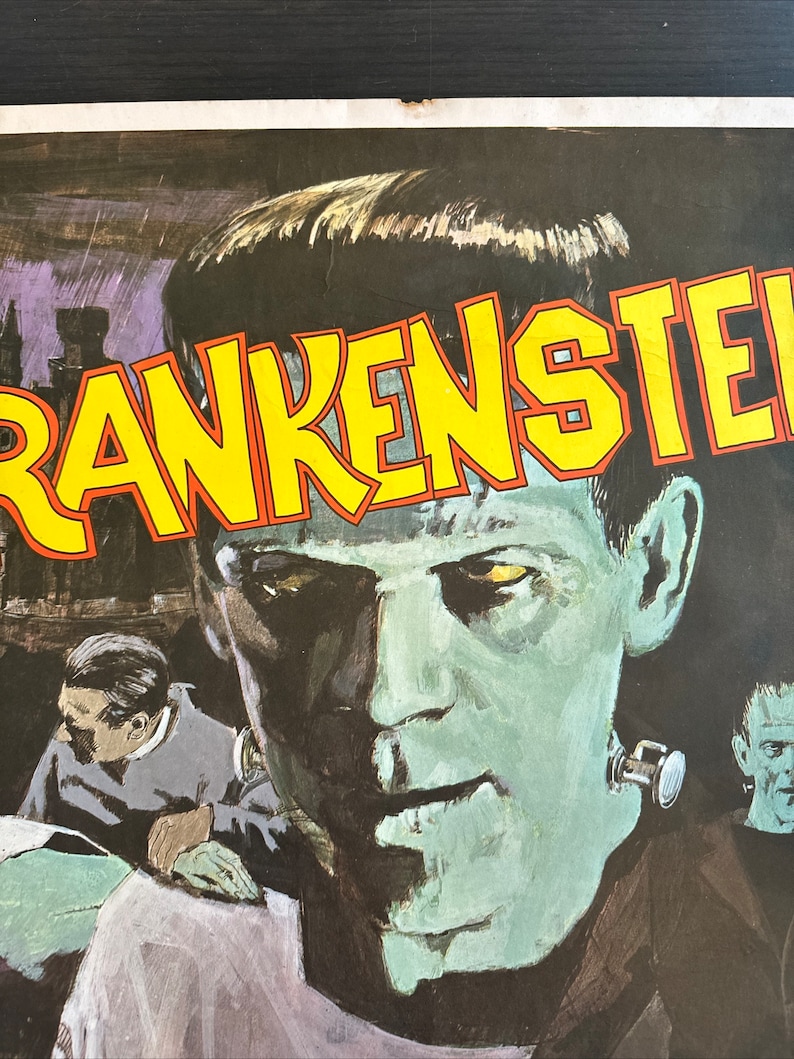 Frankenstein 1931 Movie Poster - 21” X 28” - 1960's Reproduction - Etsy