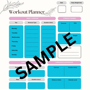 Weekly Workout Planner