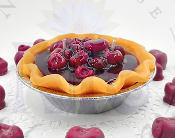 Deliciosa vela de pastel de cereza