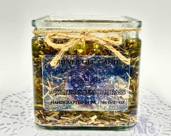 Vela de gel Forever de lavanda y limoncillo