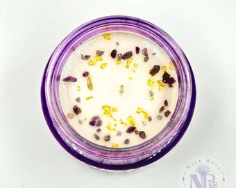 Vela de soja pura en relieve