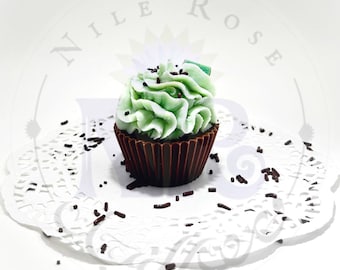 Magdalena de chocolate y menta - Vela deliciosa