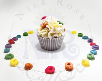 Cupcake Fruity Loops - Deliciosa vela