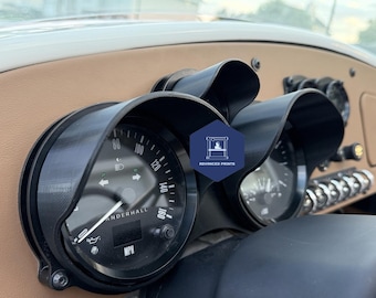 Vanderhall Venice Gauge Covers - Slide On - No Adhesive Needed - Black