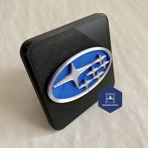 Subaru Tow Hitch Cover/Plug/Cap for 2" & 1.25" Receivers - Blue/Silver/Black