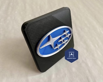 Subaru Tow Hitch Cover/Plug/Cap for 2" & 1.25" Receivers - Blue/Silver/Black