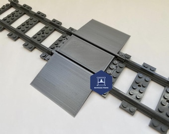 Lego Train Track Railroad/Railway/Level Crossing/Crossover/Cross Junction Gray