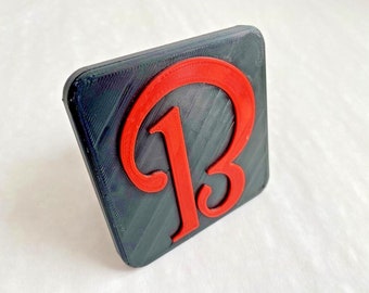 Beechcraft Tow Hitch Cover/Plug/Cap for 2" & 1.25" Receivers - Red/Black