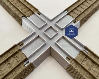 Thomas the Train Trackmaster Crossing/Crossover/Cross 90 Degree Junction Silver