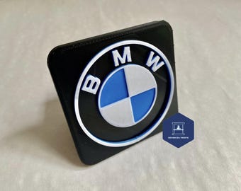 BMW Tow Hitch Cover/Plug/Cap for 2" & 1.25" Receivers - Blue/White/Black