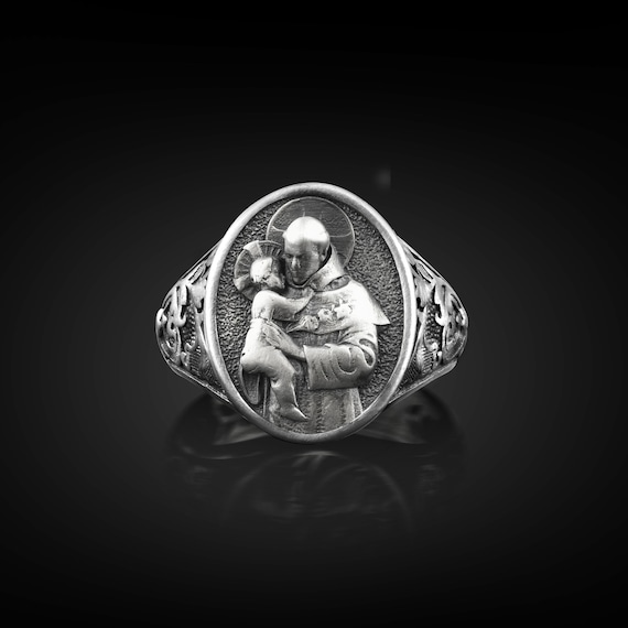 Anello Uomo Con Sigillo In Argento Sterling 925 Da Incidere Larghezza Fascia 3-5 Mm Taglia 63 (20,1 Mm) - 3