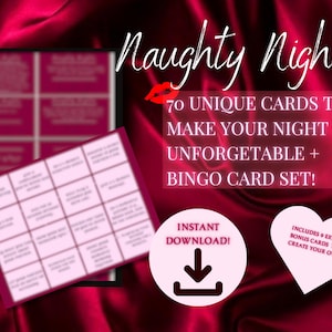 Kinky Sex Games: Printable Sex Card Games, Naughty Gift for Him, Couples Games, Anniversary Gifts, Foreplay Games, Date Night, Sex Positions