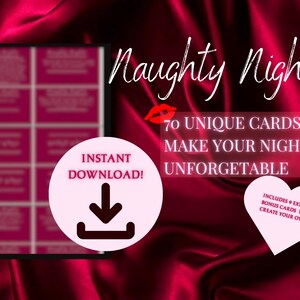 Kinky Sex Games: Printable Sex Card Games, Kinky Gift for Him, Couples Games, Valentines Gifts For Him, Foreplay Games, Date Night, Mature