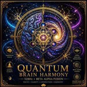 Quantum Brain Harmony 528Hz Beta Alpha Fusion (MP3-nedladdning)