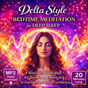 Meditación estilo Delta para dormir profundamente, MP3 de 20 minutos (descarga digital)