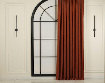 Extra Wide Window Velvet Curtains, Pinch Pleated Luxury Drapes for Large Windows, Soft Heavy Fabric Panels, 40 Color Choices, Custom Size