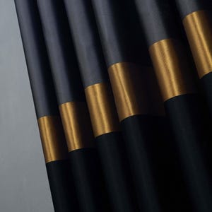 Black Gray Gold Velvet Curtains–Custom Size Drapes for Bedroom & Living Room,Handmade Luxury Panels, 6 Colors, Grommet or Rod Pocket Options
