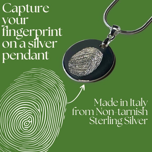 Fingerprint Pendant - Etsy