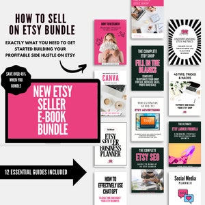 Etsy Beginners Bundle, Sellers Guide, Etsy Shop Guide, Etsy Shop Planner, Sell On Etsy