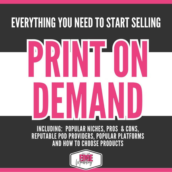 Print On Demand Help, Etsy Shop Work From Home Planner For POD Seller, Small Business Guide