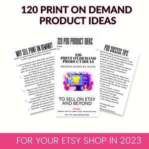 Libro electrónico de ideas de productos, impresión bajo demanda, venta en Etsy, ideas para pequeñas empresas, ideas de productos especializados, ideas de negocios en línea imagen 2