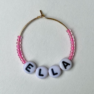 Personalized Stanley cup charm, name tumbler charm, Stanley handle charm, tumbler accessories, back to school gift for her, gift for teen