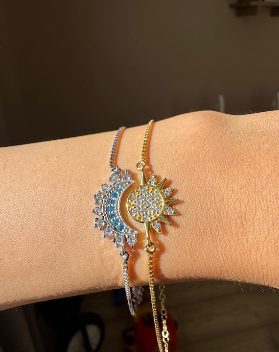 vibrating couple bracelets price in pakistan Sun And Moon Bracelet • 750+ reels on Instagram main image 0