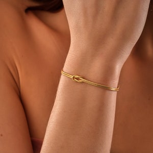 Conjunto de pareja de pulseras de nudos, pulsera símbolo de amor y unidad, collar de nudos, pulseras de nudos a juego para parejas, collar y pulsera de conjunto de nudos imagen 6