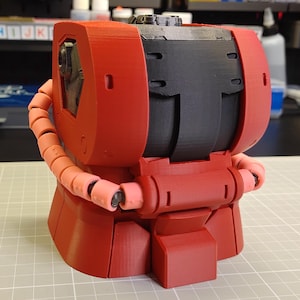 MS-06S Zaku II Char Custom Deck Box Double Sleeve Update Design