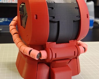 MS-06S Zaku II Char Custom Deck Box Double Sleeve Update Design