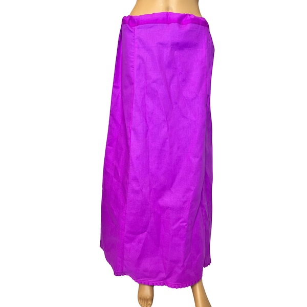 Purple Pink Color Petticoat/Inner Skirts/Saya for Saree, Saree Shaper, Comfortable to wear, Lining Skirt, Readymade Petticoat