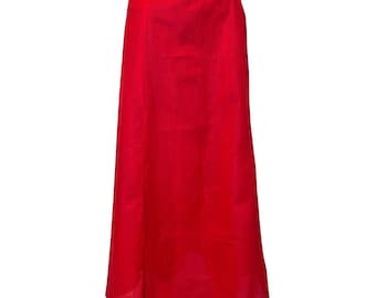 Red Color Petticoat/Inner Skirts/Saya for Saree, Cotton Underskirt, Lining Skirt, Comfortable to wear , Readymade Petticoat