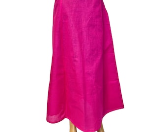 Dark Hot Pink Color Petticoat/Inner Skirts/Saya for Saree, Cotton Underskirt, Lining Skirt, Comfortable to wear , Readymade Petticoat