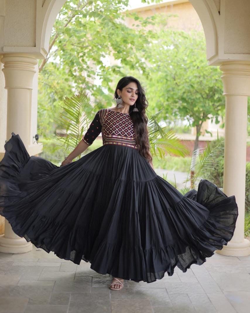 mirror work designer dresses Dress Size:us 14 INV-4199 Transitional Maternity Clothes for Long frocks Vintage patch