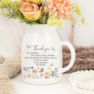 Mother of the Groom Flower Vase, Custom Mothers Flower Vase, Wedding Gifts, Mother of the Groom Gifts, Mothers Wedding Gift,Wedding Keepsake