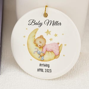 Baby Girl&#39;s First Christmas Bauble,Baby 1st Christmas Decoration, New Baby Gifts,Unique Babys First Christmas Gifts,2025 Xmas Gifts for Baby