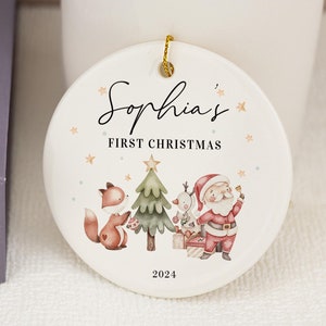 Personalised Baby&#39;s First Christmas Baubles,Baby Keepsake Christmas Ornament,First Christmas Gifts,Christmas Decor,Christmas Gifts for Kids
