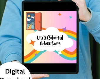 Ebook d'aventures colorées de Lisa - histoires au coucher pour enfants - livre numérique