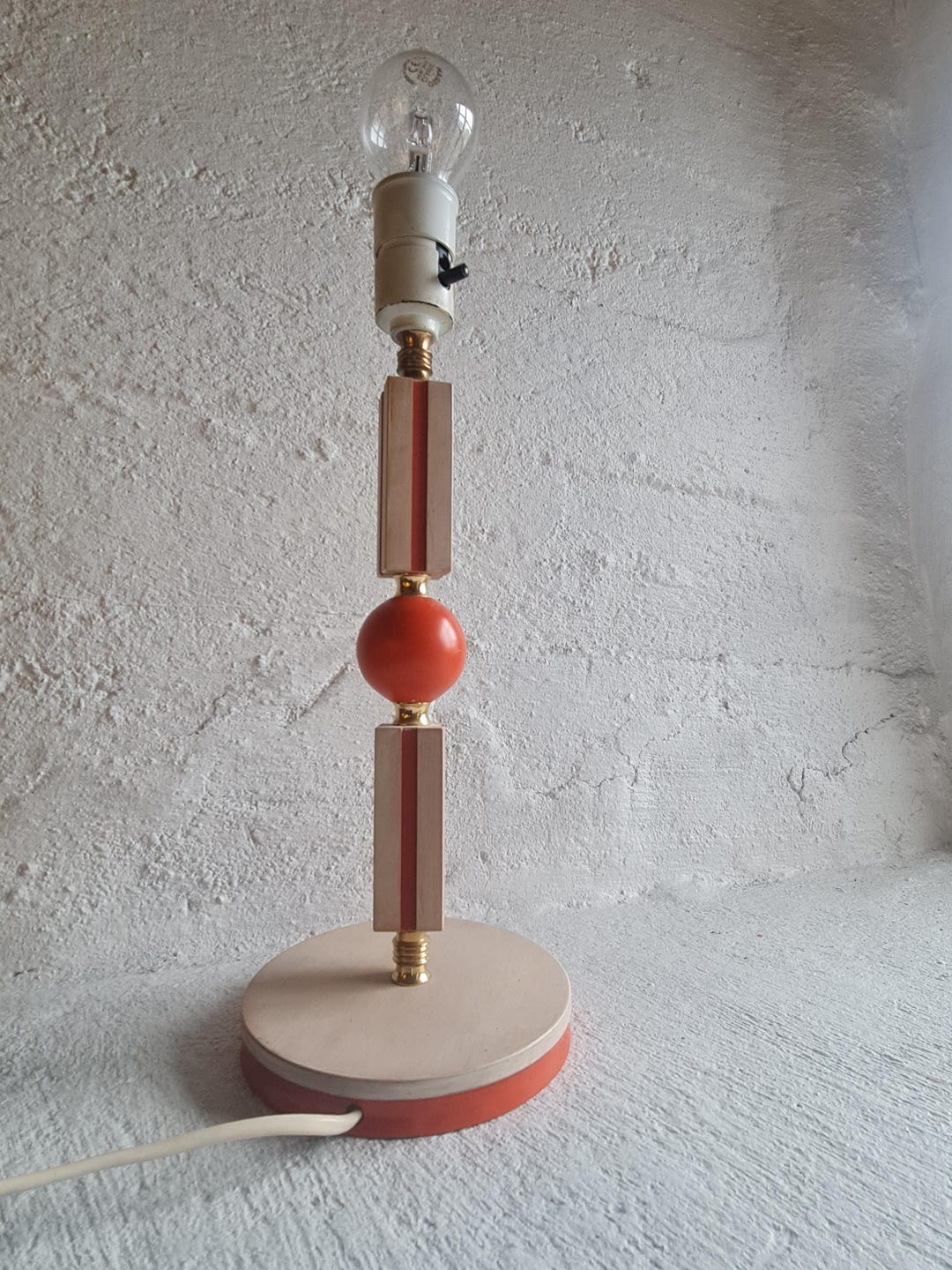 Large DANISH MODERN Vintage Lamp, Playful Modernism , Postmodern or ...
