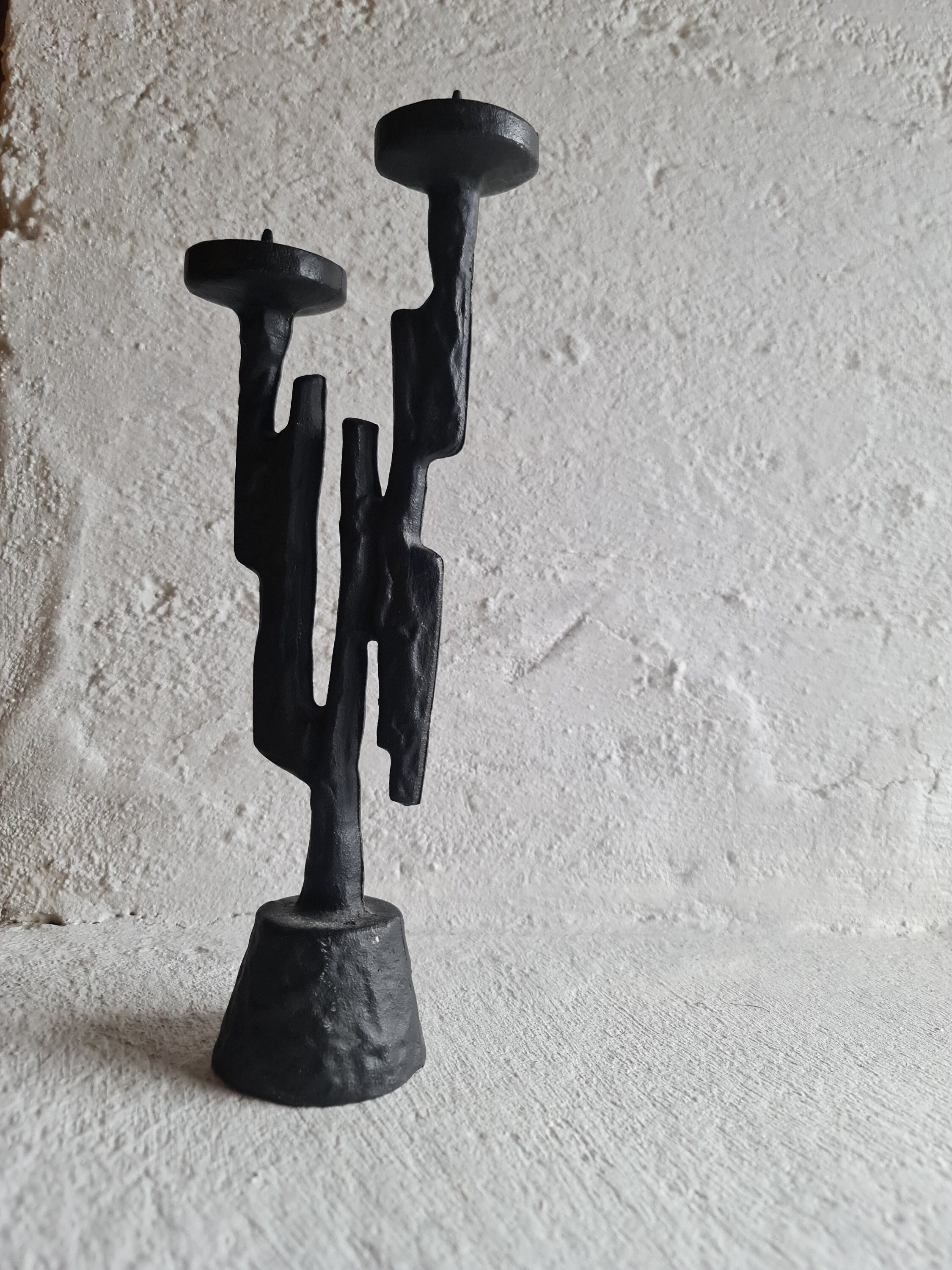 Bougeoir Brutaliste Design Horst Dalbeck Années 60 – Bronze, Hauteur 9.5 Cm, Occasion