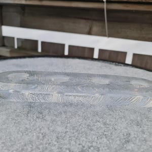 Hadeland FURU / PINE Candle holder. Severin Brørby design.    Norwegian crystal. Scandinavian modern organic design. 4 candle advent wreath.