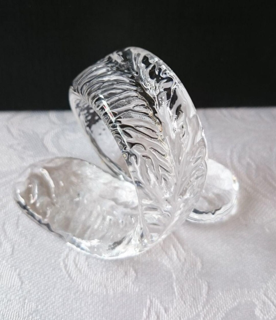Image result for Set of HADELAND Glassverk FURU Crystal Napkin Rings Designed by Severin ...
