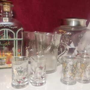 Holmegaard retro christmas collection. vintage value lot. A great introduction to colletion of these lovely holyday danish designer glass.