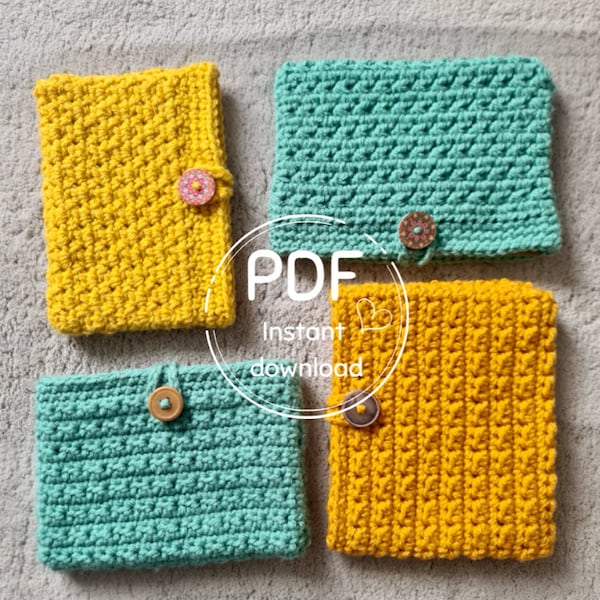 PDF Crochet pattern, kindle sleeve/case/cover, fits kindle 7th gen, 2022, paper white and oasis.