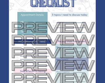 Checklista för läkarbesök/ Checklista för läkarbesök